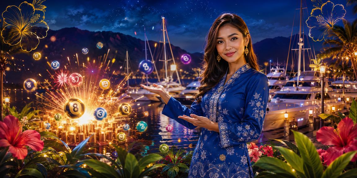Pengguna wanita menyemak maklumat perlawanan dan taruhan melalui telefon di Langkawi